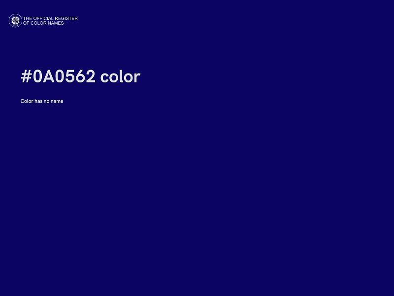 #0A0562 color image