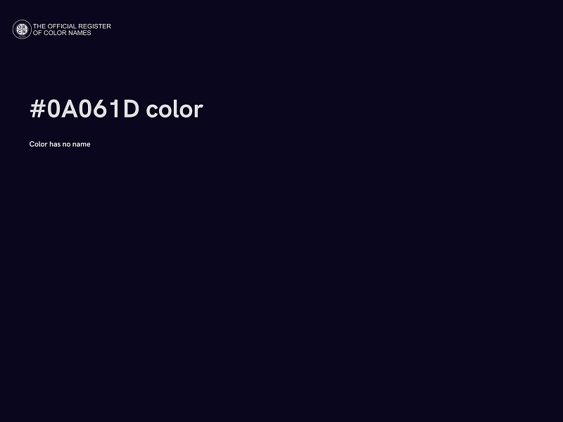#0A061D color image