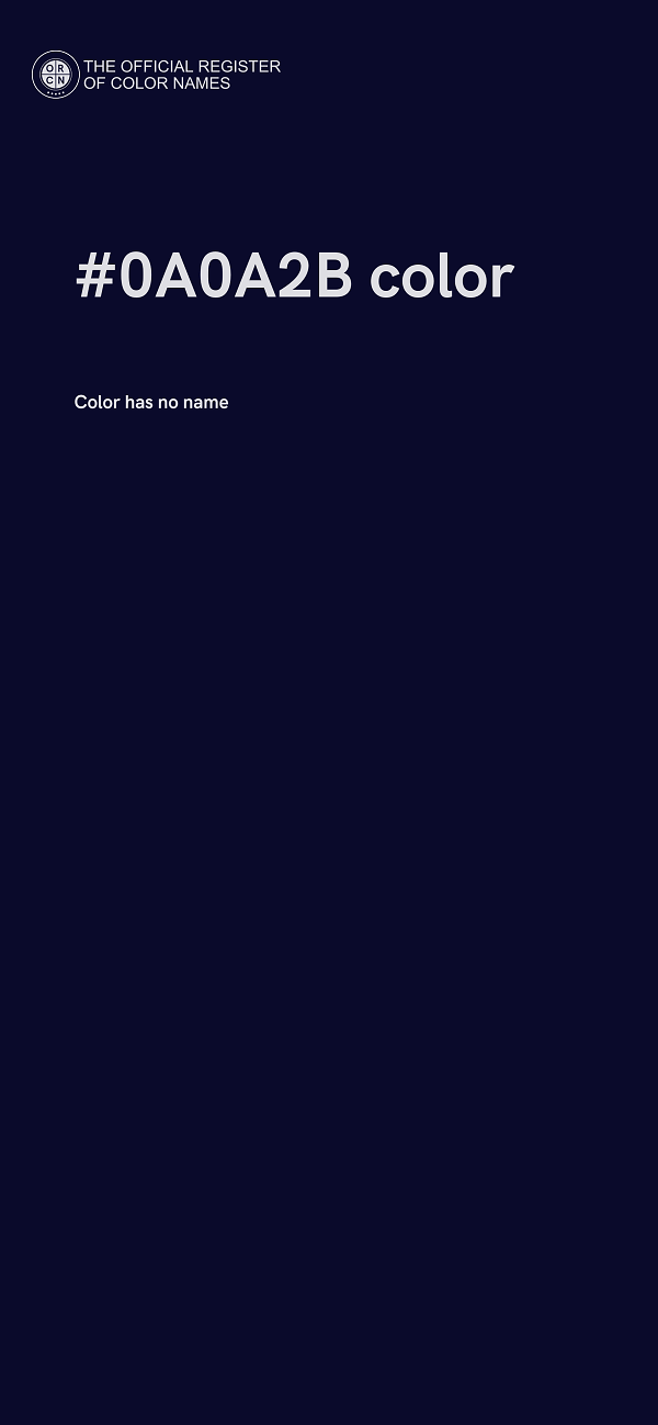 #0A0A2B color image