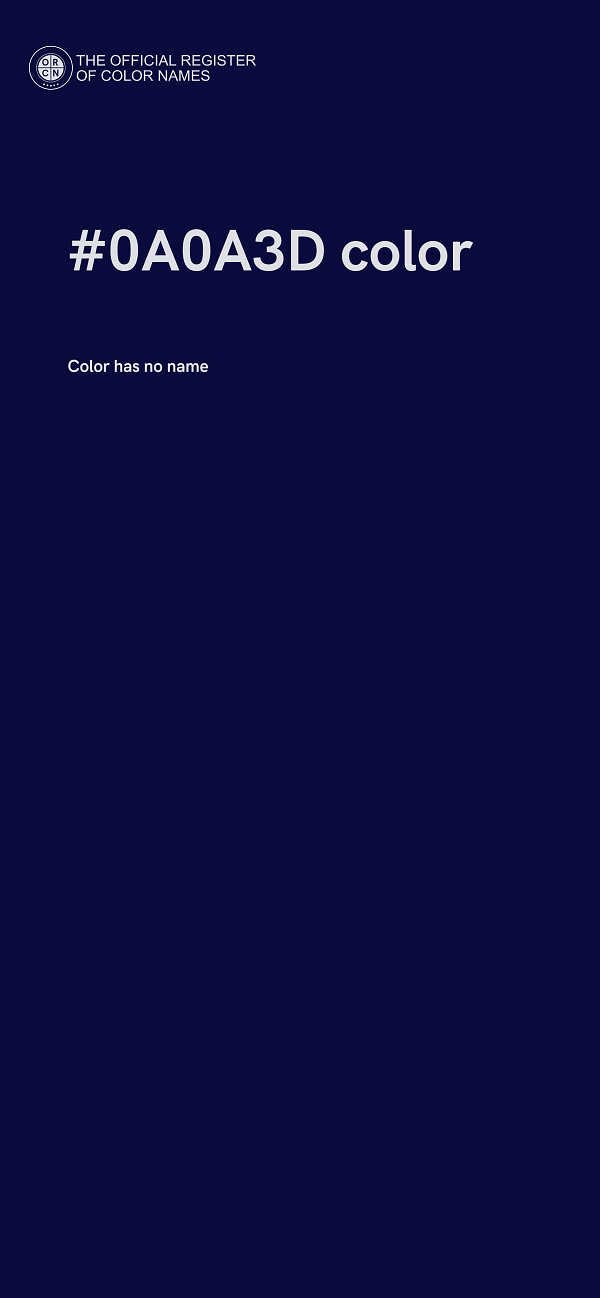 #0A0A3D color image