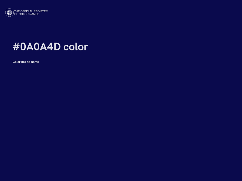 #0A0A4D color image