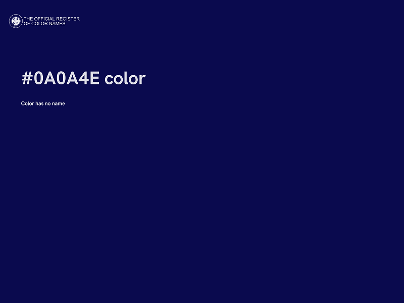 #0A0A4E color image