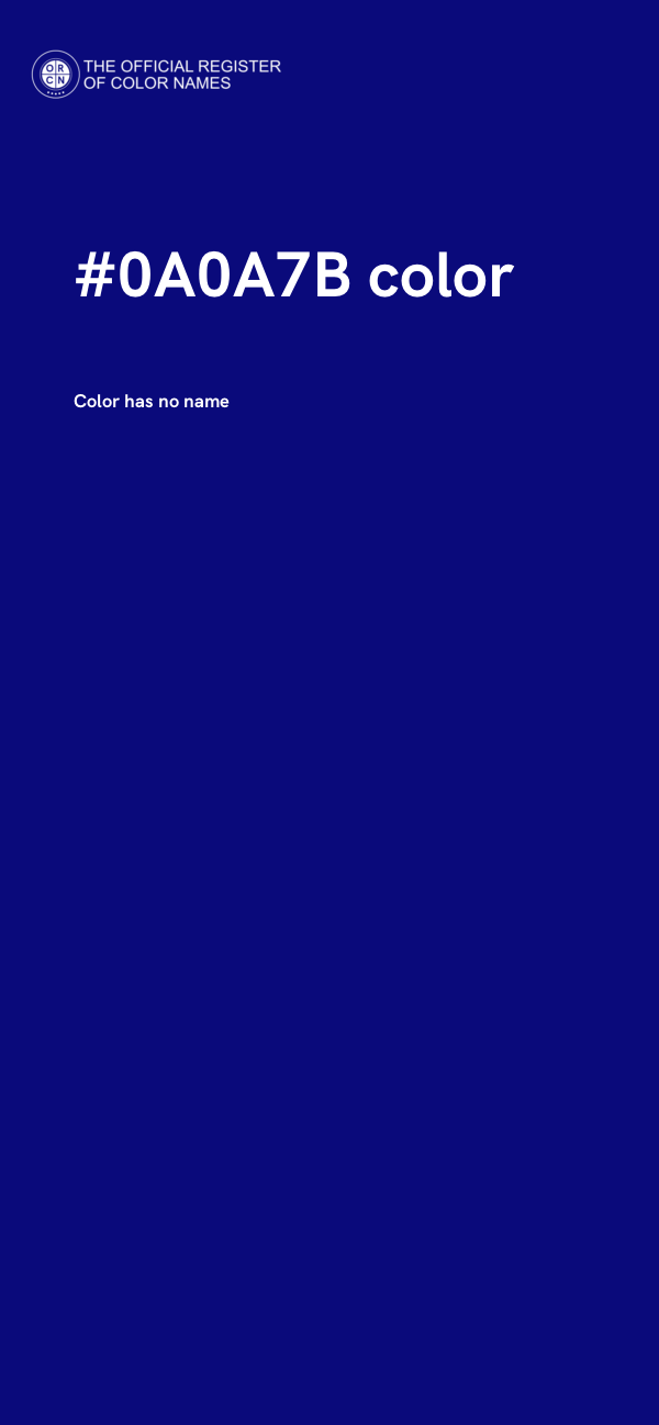 #0A0A7B color image