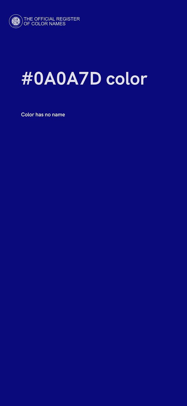 #0A0A7D color image