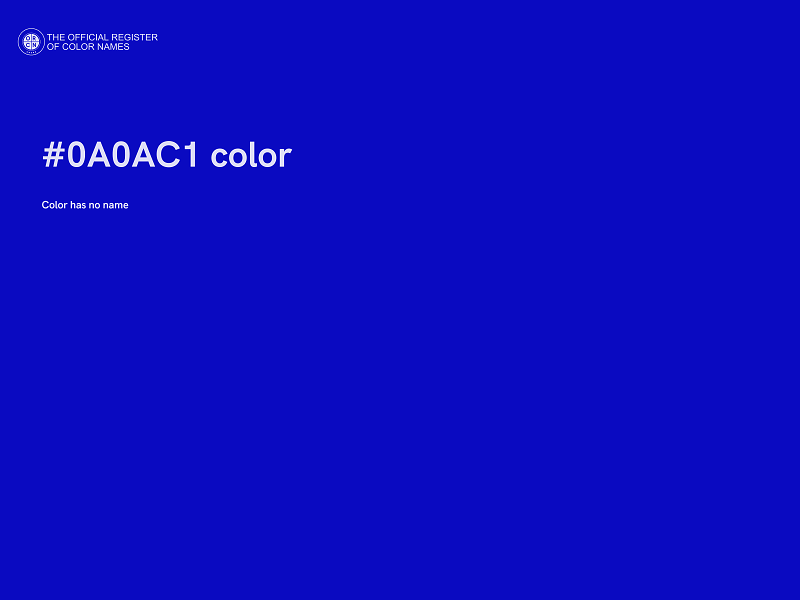 #0A0AC1 color image