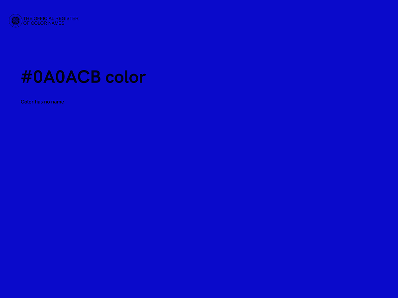 #0A0ACB color image