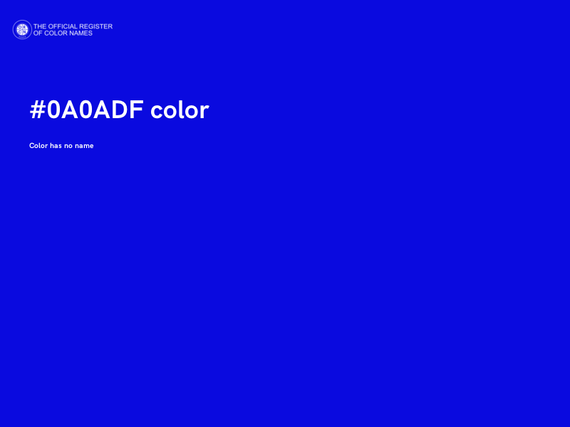 #0A0ADF color image