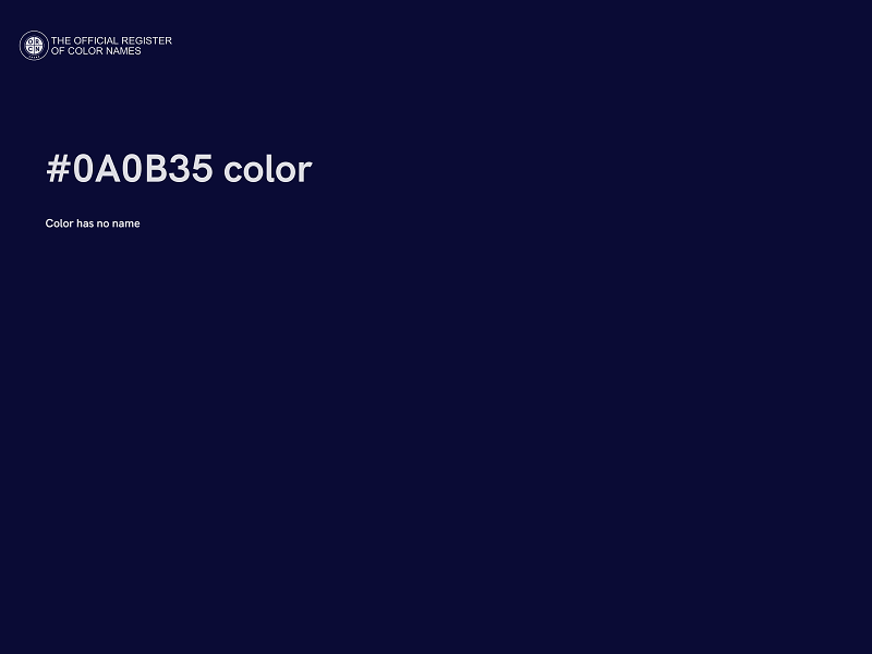 #0A0B35 color image