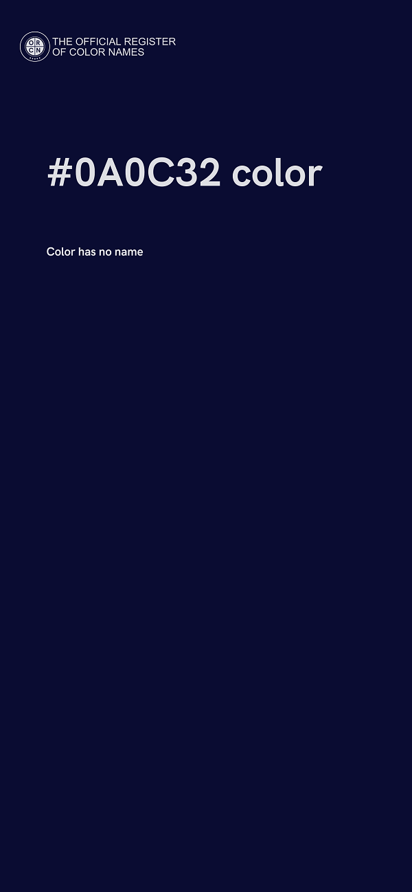 #0A0C32 color image