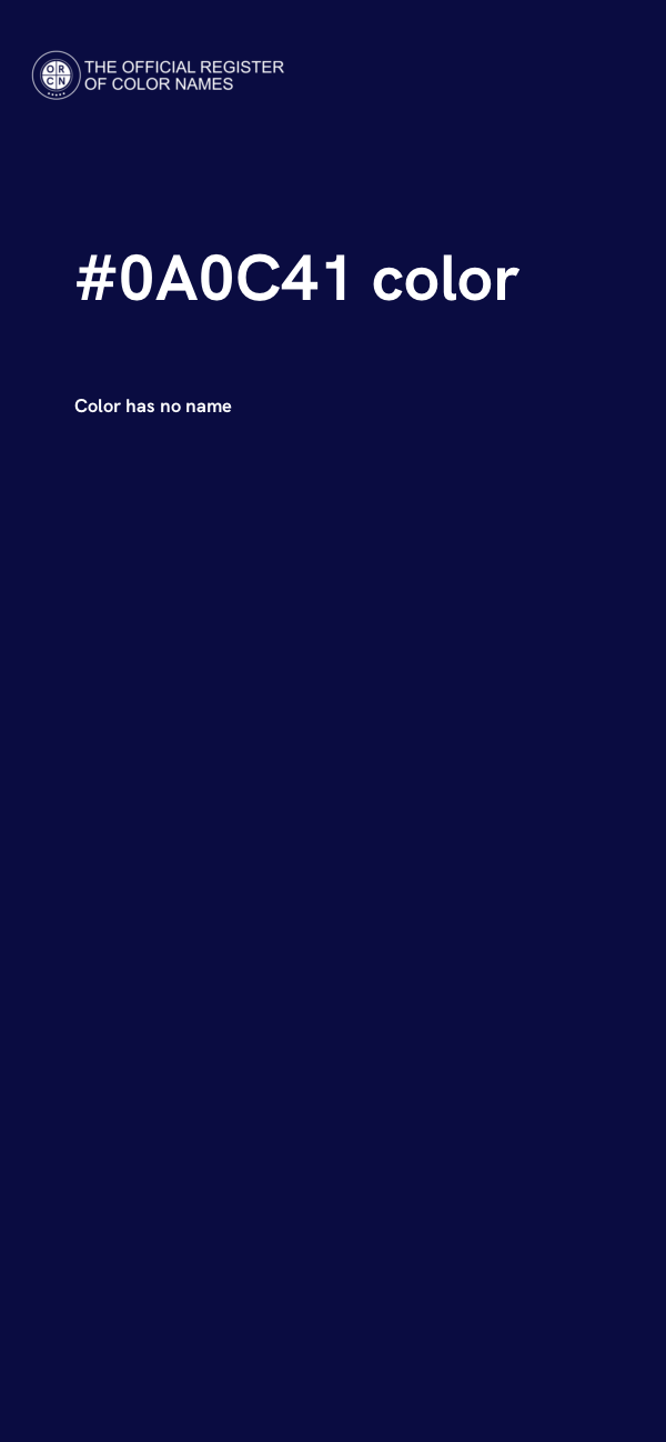 #0A0C41 color image