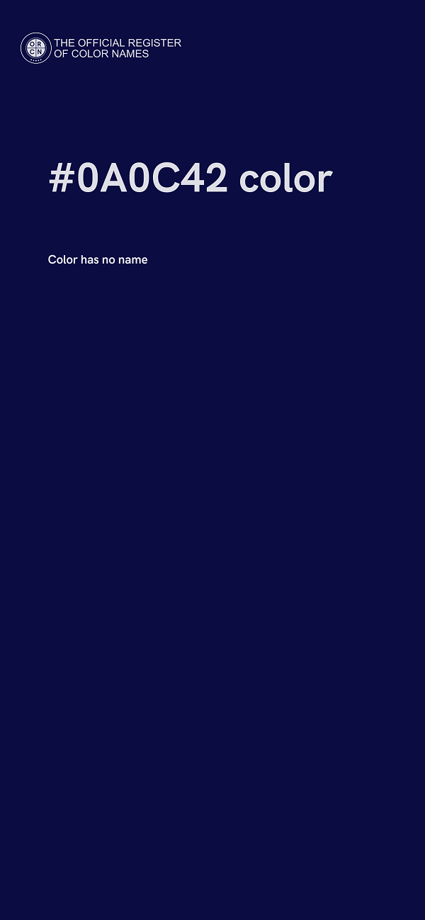#0A0C42 color image