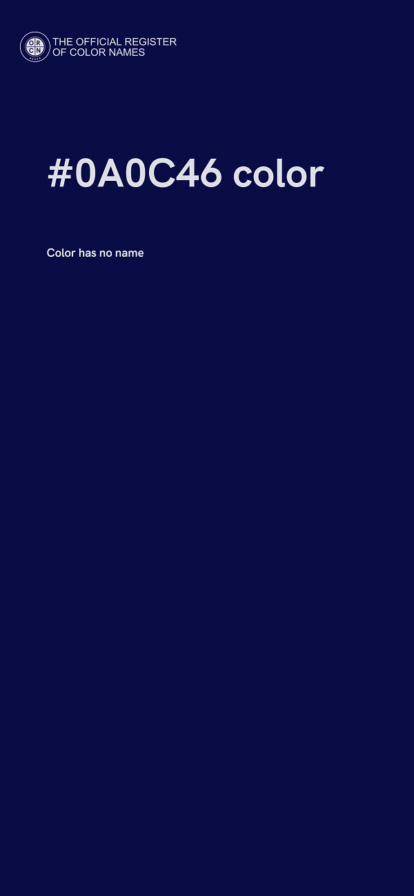 #0A0C46 color image