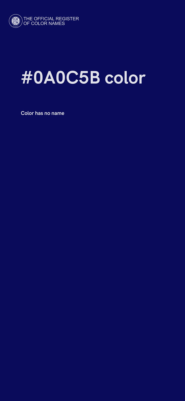 #0A0C5B color image