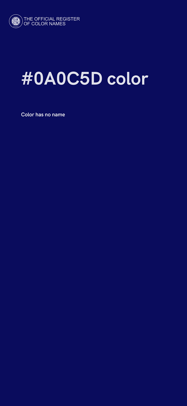 #0A0C5D color image