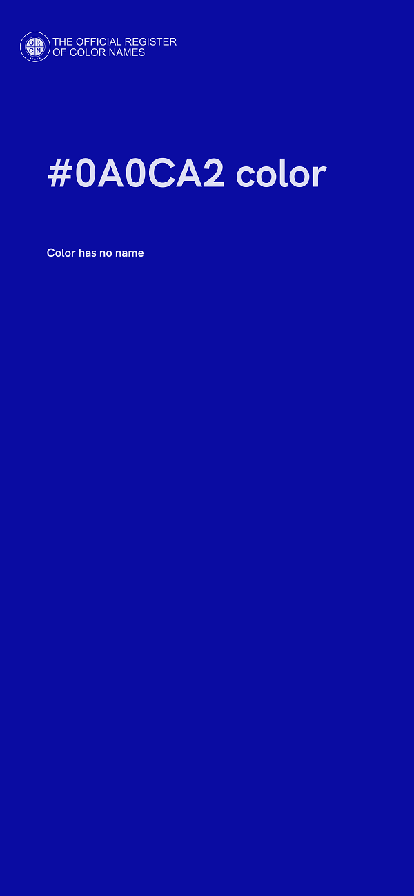 #0A0CA2 color image