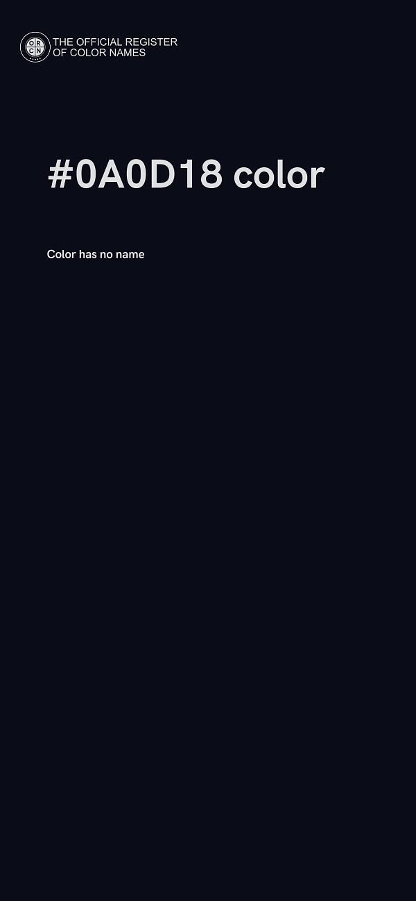 #0A0D18 color image