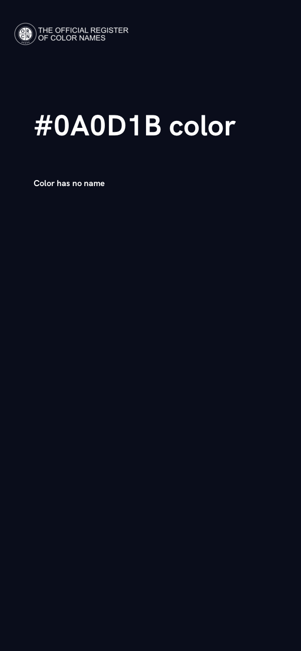 #0A0D1B color image