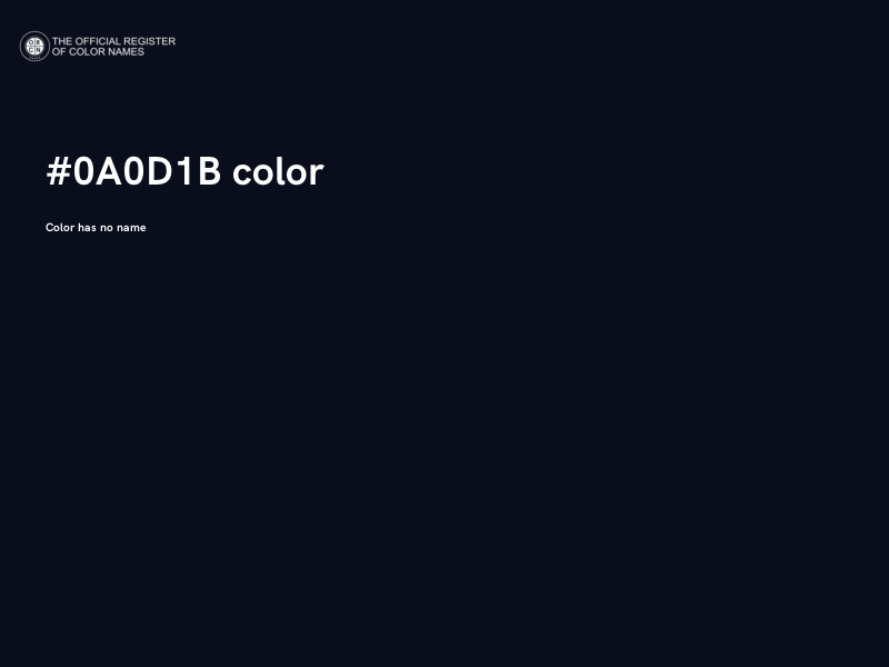#0A0D1B color image