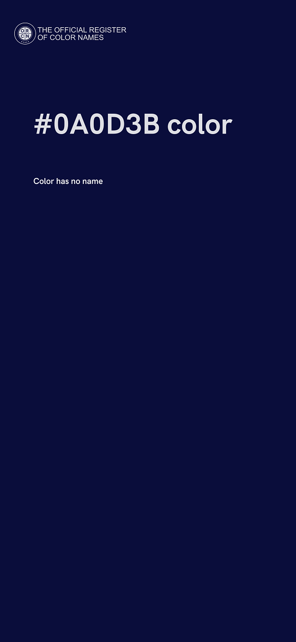 #0A0D3B color image