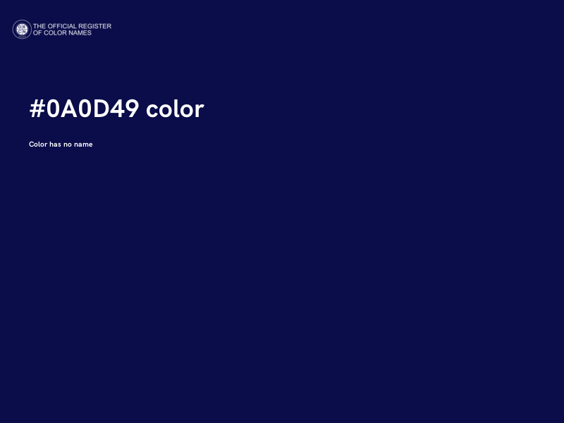 #0A0D49 color image
