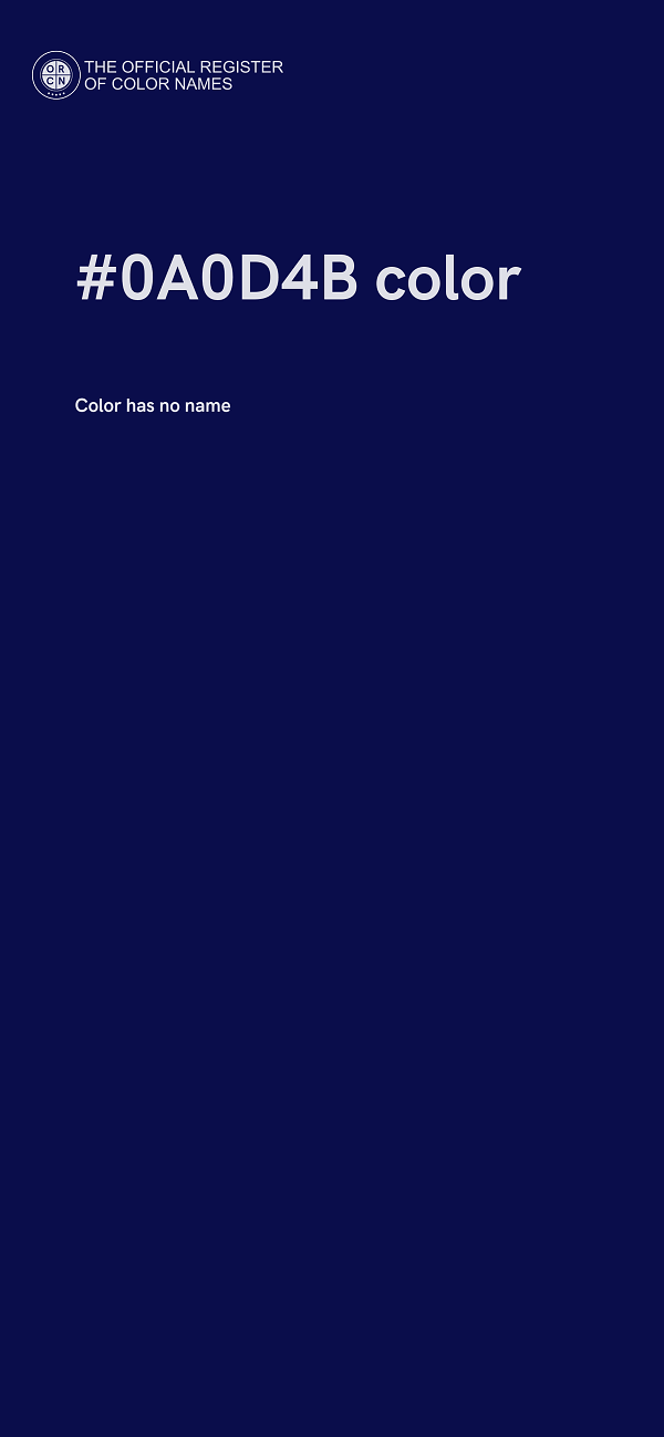 #0A0D4B color image