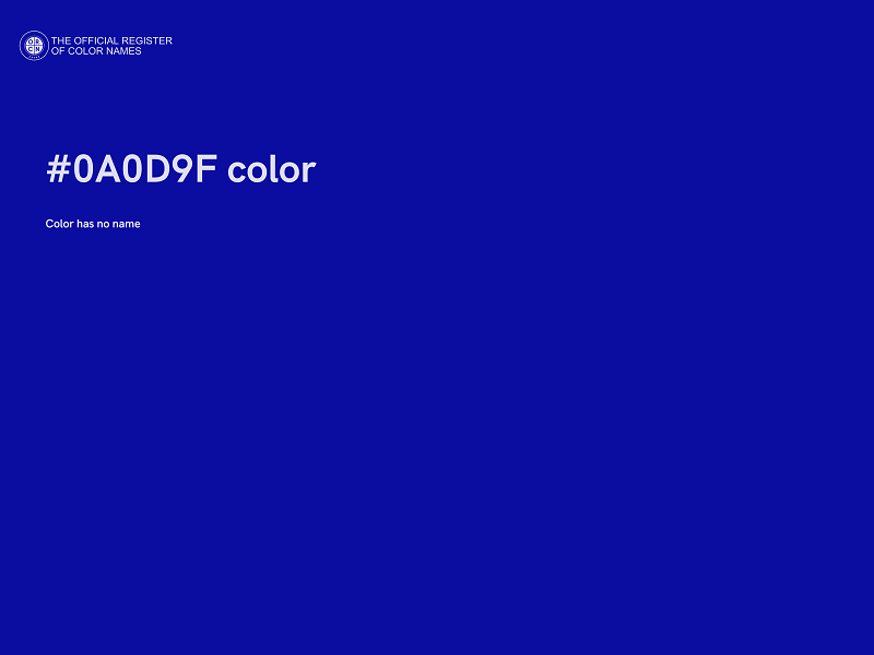 #0A0D9F color image