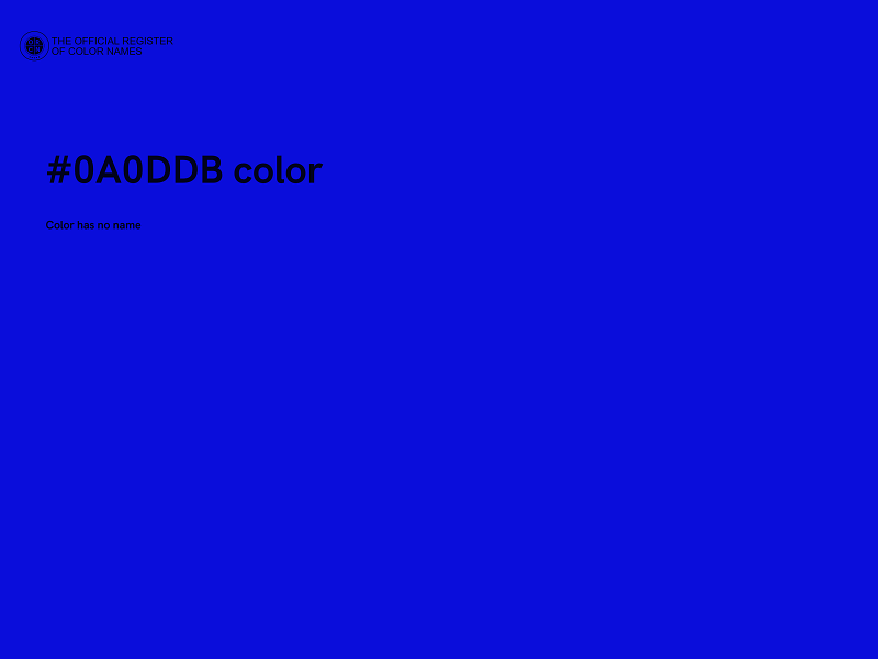 #0A0DDB color image