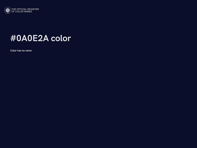 #0A0E2A color image