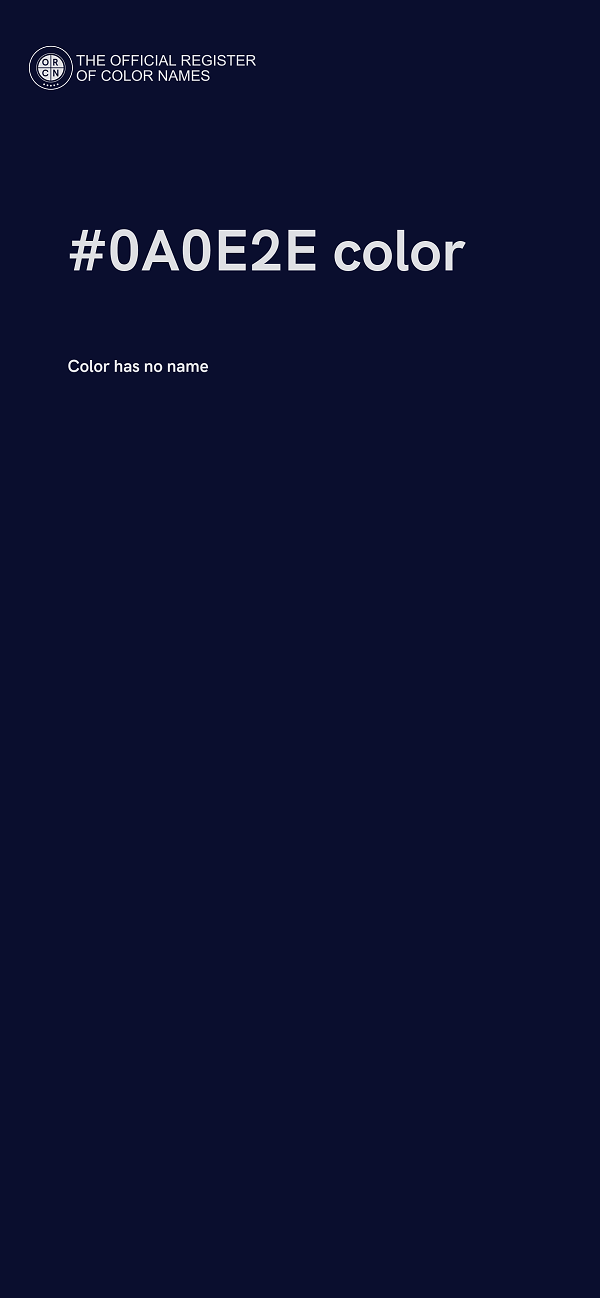 #0A0E2E color image