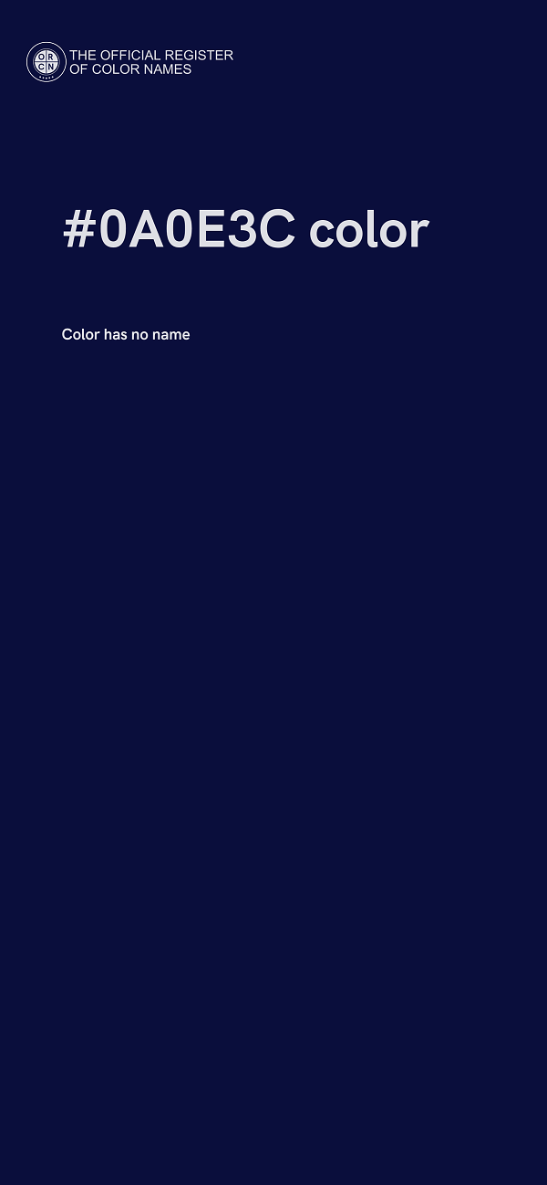 #0A0E3C color image