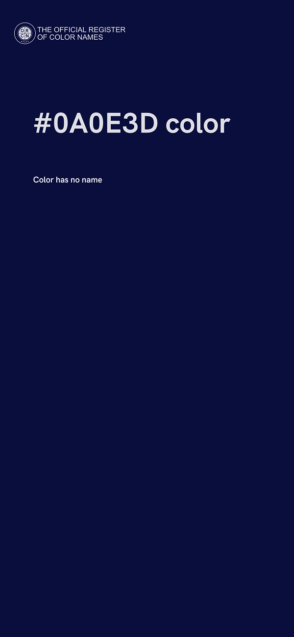 #0A0E3D color image