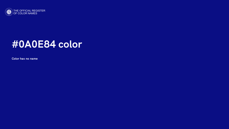 #0A0E84 color image