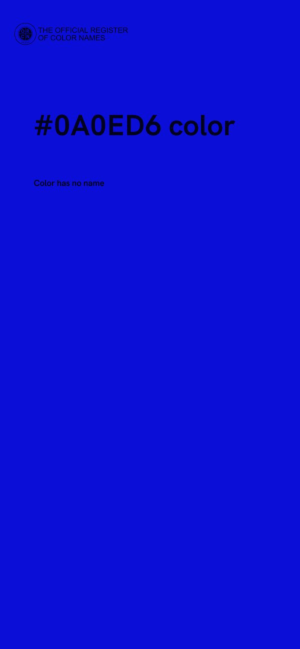 #0A0ED6 color image