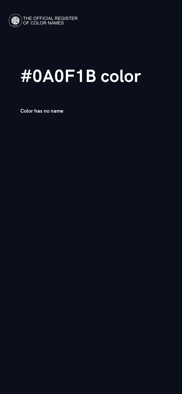 #0A0F1B color image