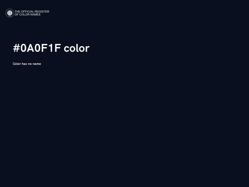 #0A0F1F color image