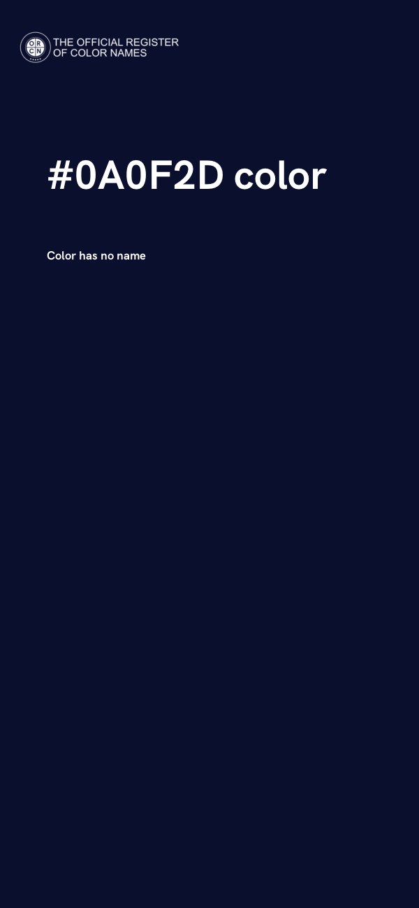 #0A0F2D color image