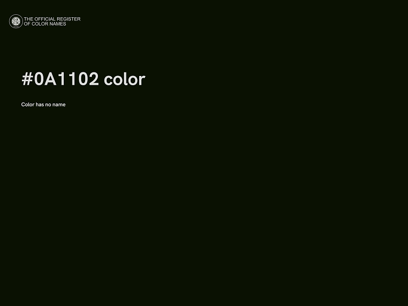 #0A1102 color image