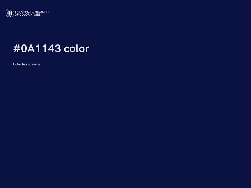 #0A1143 color image
