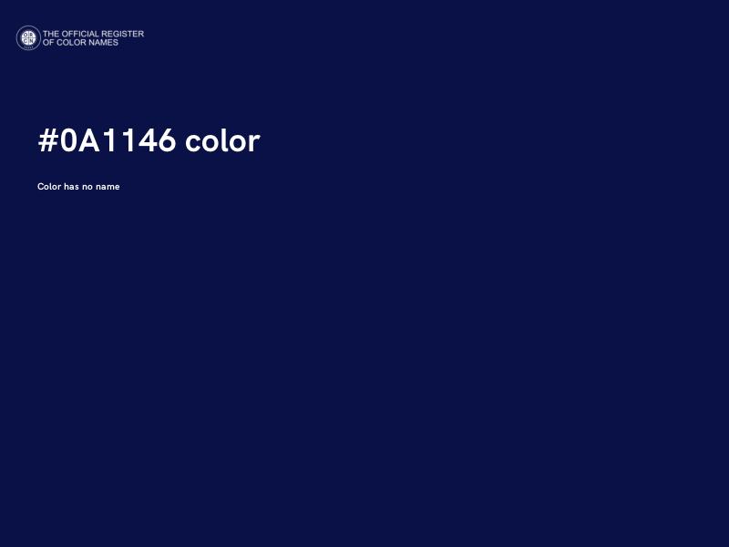 #0A1146 color image