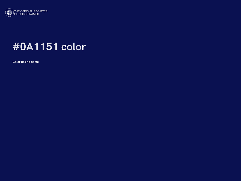 #0A1151 color image