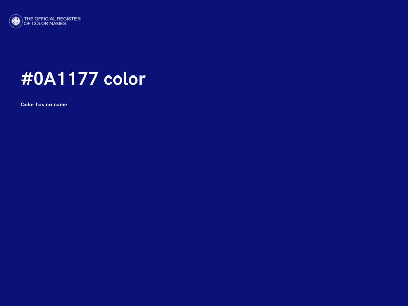 #0A1177 color image