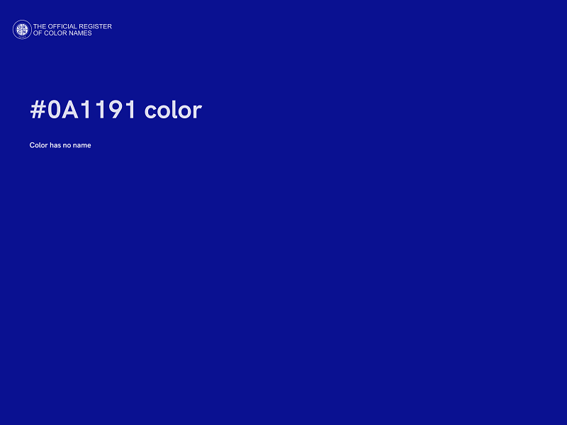 #0A1191 color image