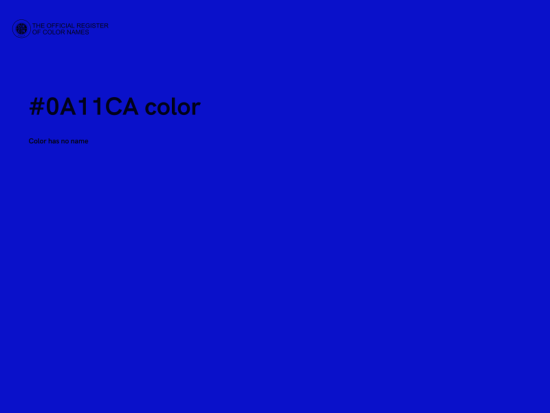 #0A11CA color image