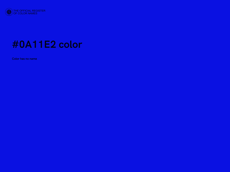 #0A11E2 color image