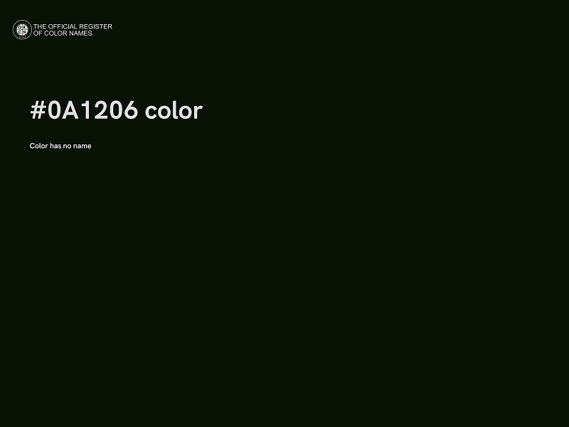 #0A1206 color image