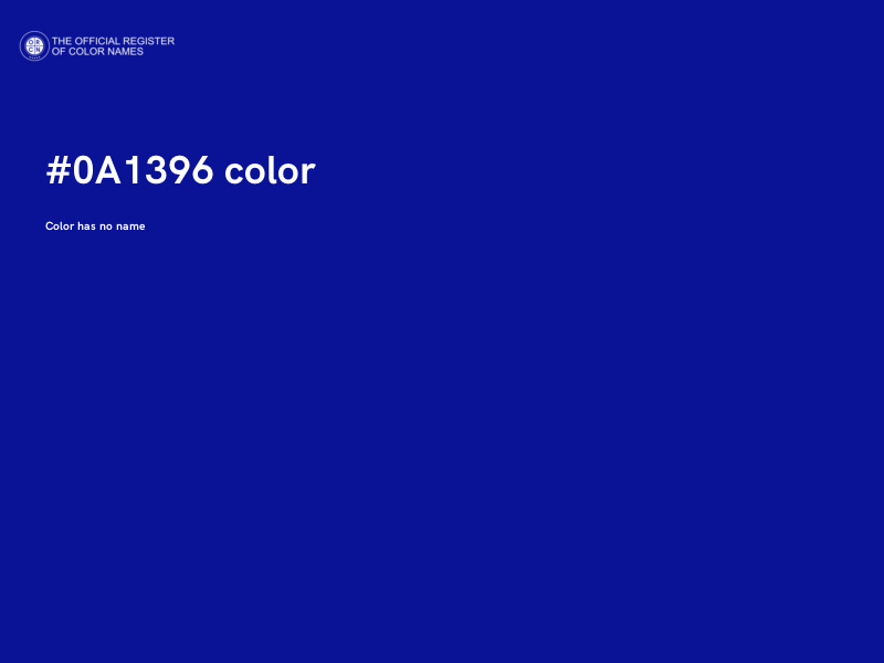 #0A1396 color image