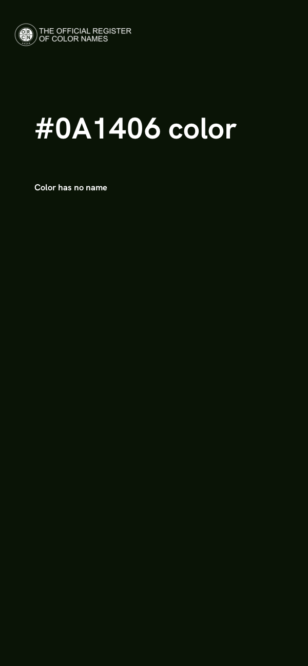 #0A1406 color image