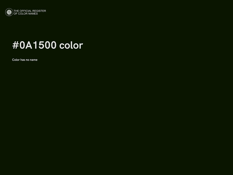 #0A1500 color image