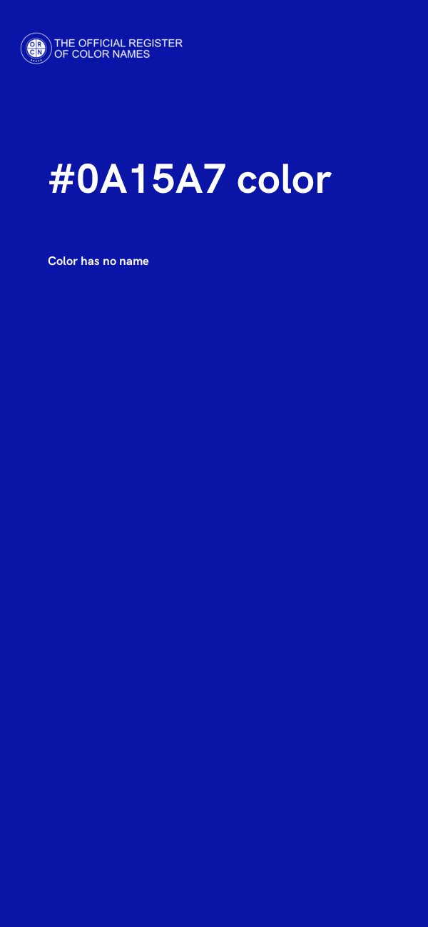 #0A15A7 color image