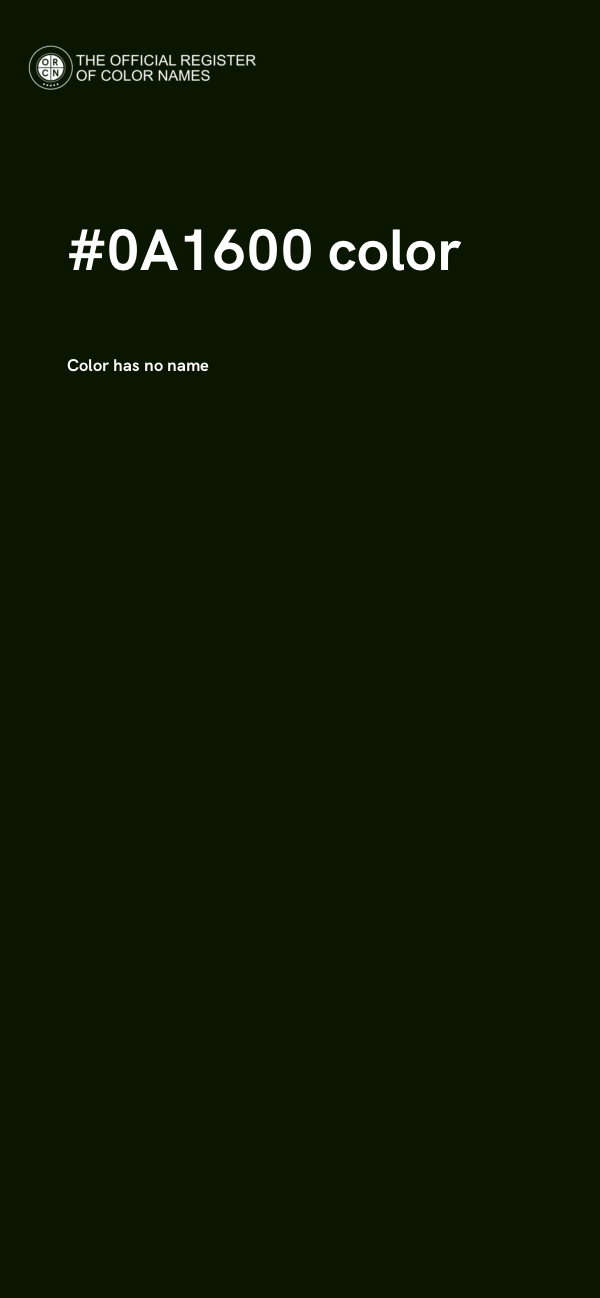#0A1600 color image